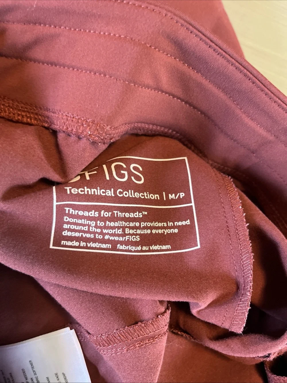 Figs Scrubs Kade MP Brownish Red